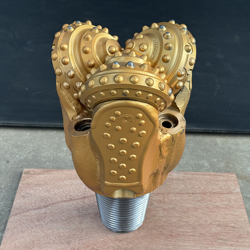 Broca tricónica de dientes de acero IADC637 de 6 1/2 pulgadas para perforación rápida en formaciones blandas