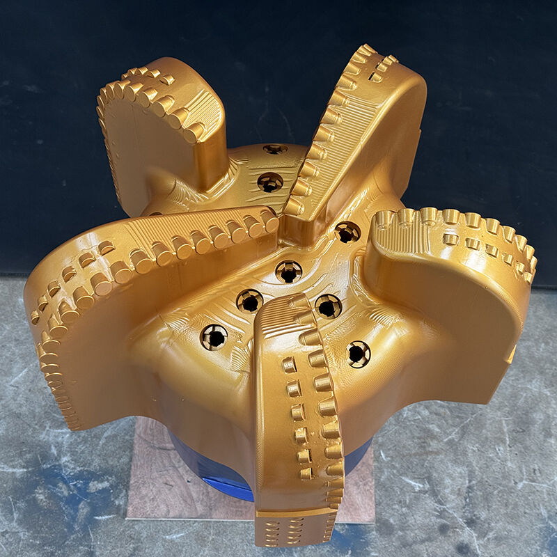 Oil Water Well 5 Blades Double Row Cutters Diamond Pdc Drilling Bit Bits For Sale